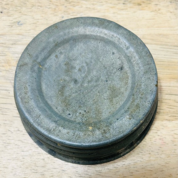 Antique Ball perfect Mason blue jar, #9 with glass lined zinc lid. 1910 -1923. - Picture 8 of 8